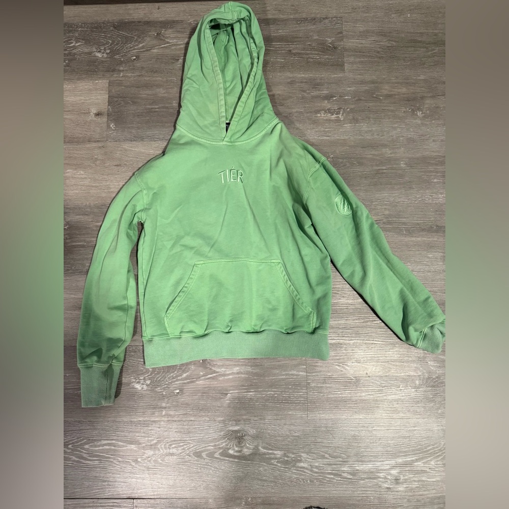 Green Tier Hoodie with Front Pocket